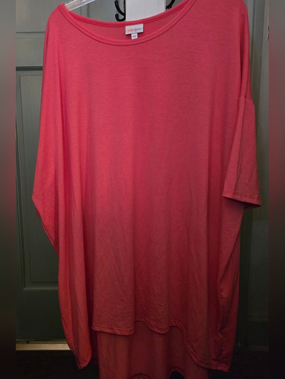 NWT LuLaRoe Irma Coral Pink Oversized Tunic Top